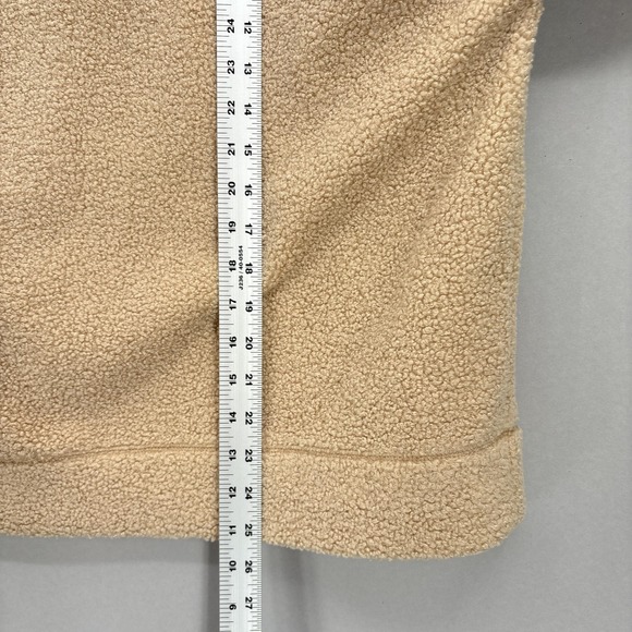 J Crew Vintage Fleece Sweater Womens XXL Tan Sherpa Pullover Cozy Soft NWT - Picture 8 of 11